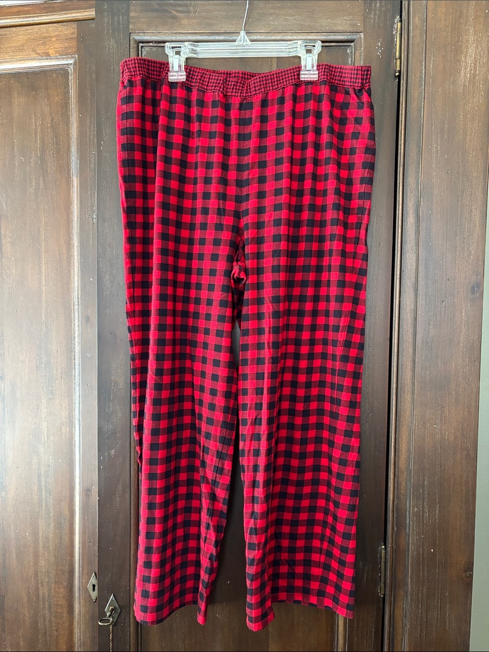 J. Jill Sleep Red and Black Plaid Pajama Bottoms LP